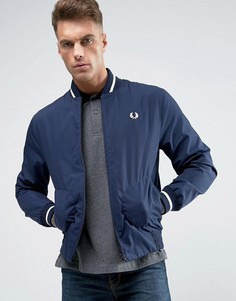 Сине-белый бомбер Fred Perry REISSUES Made In England - Темно-синий