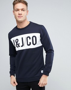 Свитшот с графическим принтом Jack & Jones Core - Темно-синий