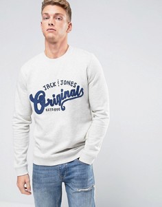 Свитшот с вышивкой Jack & Jones Originals - Белый