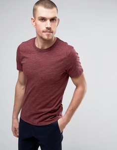 Меланжевая футболка с круглым вырезом Selected Homme - Красный