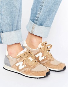 Бежевые кроссовки New Balance 420 - Бежевый