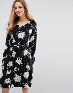 Цельнокройное платье с завязками на талии b.Young Hessio - Мульти