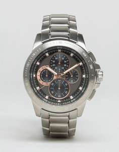 Серебристые наручные часы с хронографом Michael Kors MK8528 Ryker - Серебряный