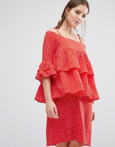 Платье Y.A.S Abby - Красный