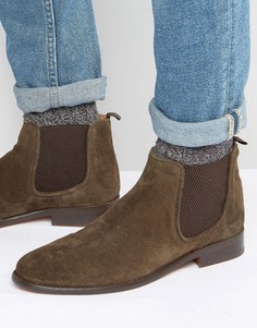 Замшевые ботинки челси Walk London - Коричневый