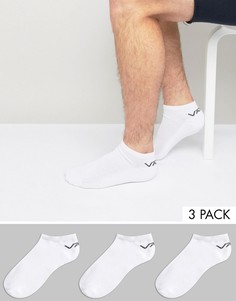 Комплект из 3 пар белых спортивных носков Vans VXS8WHT - Белый