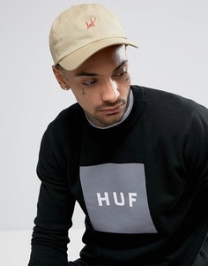 Кепка с логотипом-надписью HUF - Светло-серый