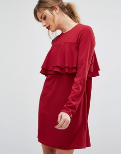 Платье с оборками Fashion Union - Красный
