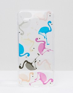 Чехол для iPhone 7 с фламинго Signature - Мульти