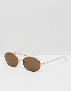Круглые солнцезащитные очки Kaibosh Metallicum - Золотой