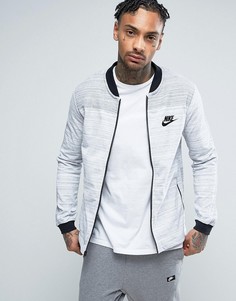 Белый трикотажный бомбер Nike AV15 837008-100 - Белый