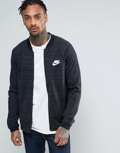 Черный трикотажный бомбер Nike AV15 837008-010 - Черный