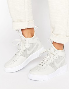 Серые кроссовки средней высоты Nike Air Force 1 Ultraforce - Серый