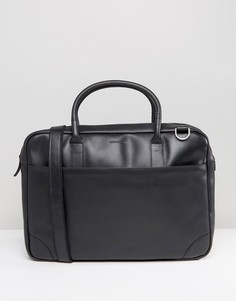 Кожаная сумка для ноутбука с одним отделением Royal RepubliQ Explorer - Черный