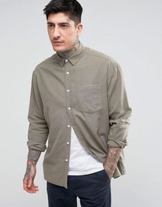Повседневная оксфордская рубашка цвета хаки в стиле oversize ASOS - Зеленый