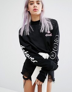 Лонгслив Lazy Oaf Whatever - Черный