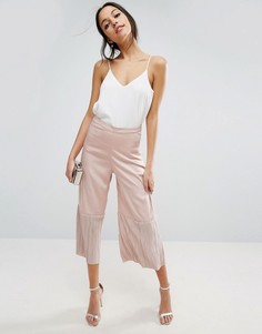 Юбка-брюки с плиссированными вставками ASOS - Розовый