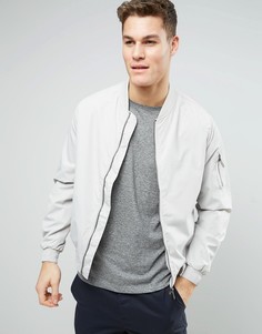 Легкий бомбер D-Struct - Светло-серый