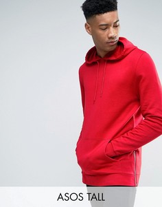 Худи с молниями по бокам ASOS TALL - Красный