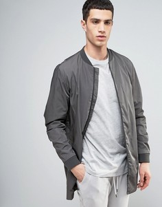 Удлиненная куртка‑пилот Selected Homme - Серый