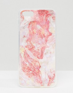 Чехол для iPhone 7 с абстрактной отделкой Signature - Розовый