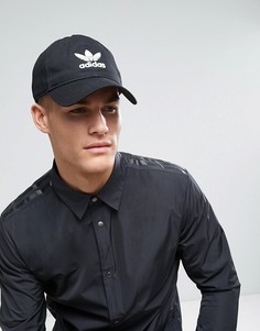 Черная кепка с трилистником adidas Originals BK7277 - Черный