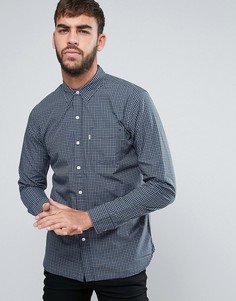 Узкая рубашка в клетку с 1 карманом Levis - Синий