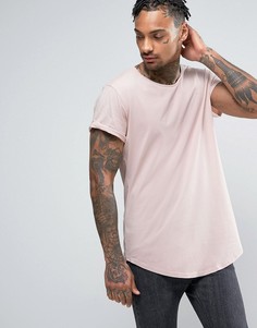 Длинная футболка с круглым вырезом G-Star Vontoni - Розовый