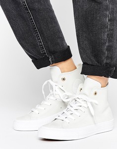 Белые кожаные высокие кроссовки Converse Chuck Ii - Мульти