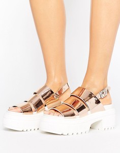 Массивные сандалии с ремешками ASOS TARA - Золотой