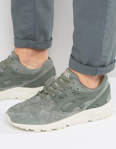 Зеленые замшевые кроссовки Asics Gel-Kayano H6M2L 8181 - Зеленый