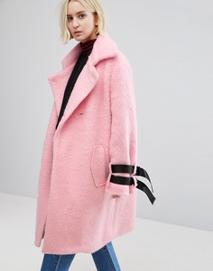 Пальто с ремешком STYLENANDA - Розовый