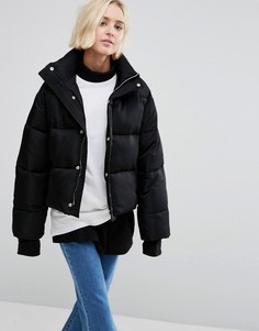 Свободное утепленное пальто STYLENANDA - Черный
