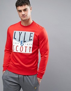 Красный свитшот с логотипом Lyle & Scott Fitness Edwards - Красный