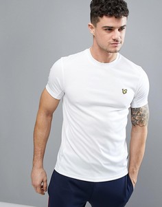 Белая футболка с сетчатой вставкой Lyle & Scott Fitness Peters - Белый