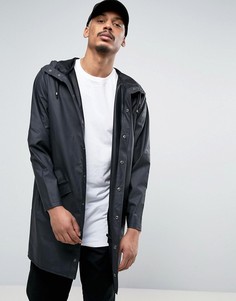Черная непромокаемая куртка с капюшоном Rains - Черный
