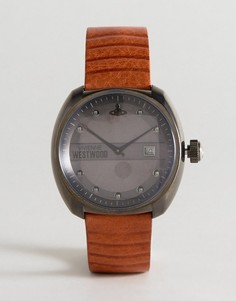 Часы с коричневым кожаным ремешком Vivienne Westwood VV080GNTN Bermondsey - Коричневый