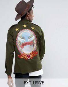 Куртка в стиле милитари Reclaimed Vintage Revived X Romeo & Juliet - Зеленый
