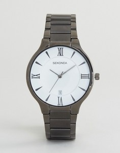 Часы с белым циферблатом и черным браслетом Sekonda эксклюзивно для ASOS - Черный