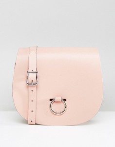 Сумка с застежкой-кольцом Leather Satchel Company - Розовый