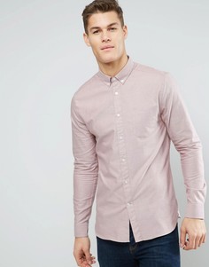 Оксфордская рубашка узкого кроя Burton Menswear - Розовый