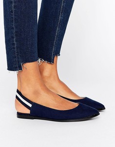 Туфли с эластичным ремешком через пятку New Look - Темно-синий