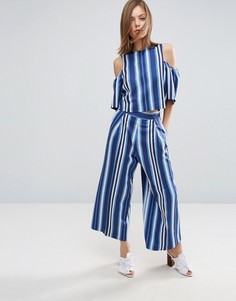 Комбинируемая юбка-брюки в полоску ASOS - Мульти