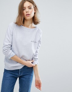 Свитшот с вышивкой Enchantee Maison Labiche - Синий