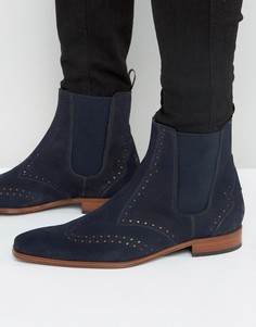 Кожаные ботинки челси Jeffery West Scarface - Темно-синий