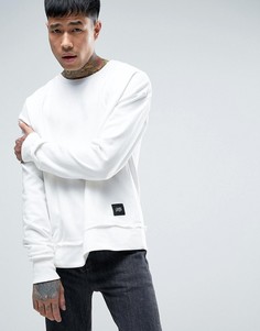 Белый свитшот-oversize с заниженным плечевым швом Sixth June - Белый