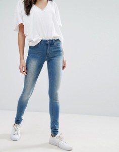 Выбеленные джинсы скинни Vila - Синий