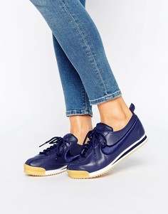 Темно-синие кроссовки Nike Cortez 72 Premium - Синий