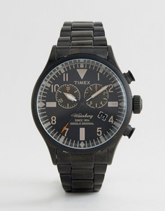 Черные часы с хронографом Timex Heritage Waterbury - Черный