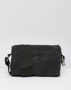 Небольшая сумка в форме цилиндра с ремешком через плечо Weekday - Черный